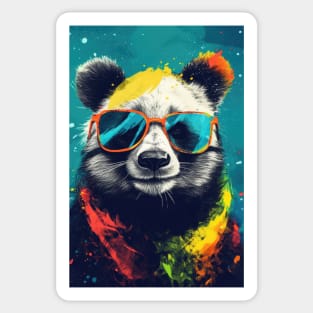 Summer Fun Panda Bear Sticker